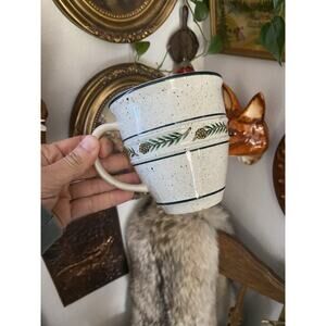 Vintage Tienshan ‘Northern Pines’ Mug Large Stoneware Pinecone Mug 18oz